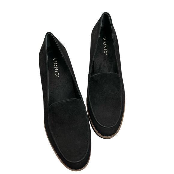 Vionic Women's Willa Wedge Loafers Black Size 9.5 - Picture 2 of 11